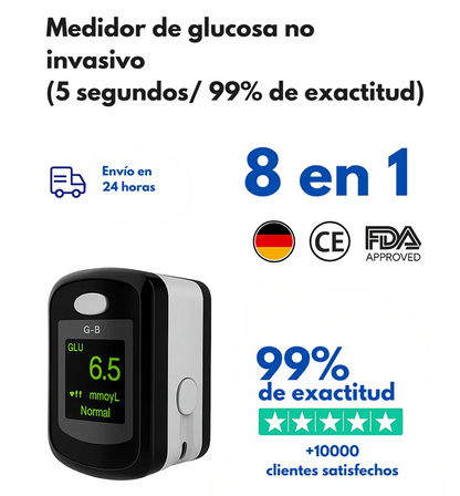 Monitor glucosa sin pinchazos GlucoSmart