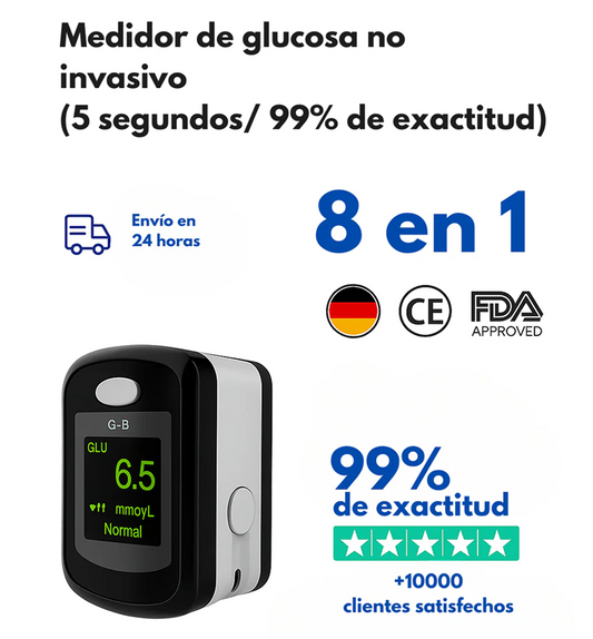 Monitor glucosa sin pinchazos GlucoSmart